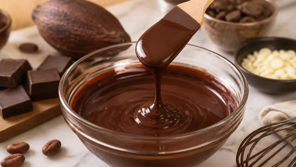 チョコのテンパリング温度の目安は3段階｜ダーク・ミルク・ホワイト別の数字と失敗しないコツのアイキャッチ画像