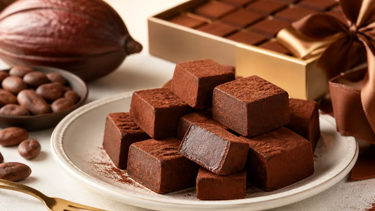 テンパリングなしで作る生チョコ・トリュフのコツの解説画像