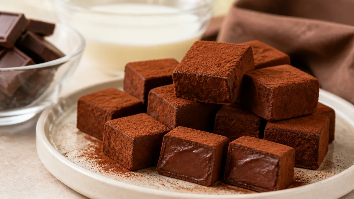 生チョコは材料2つで簡単に作れる|板チョコと生クリームだけの基本レシピの解説画像