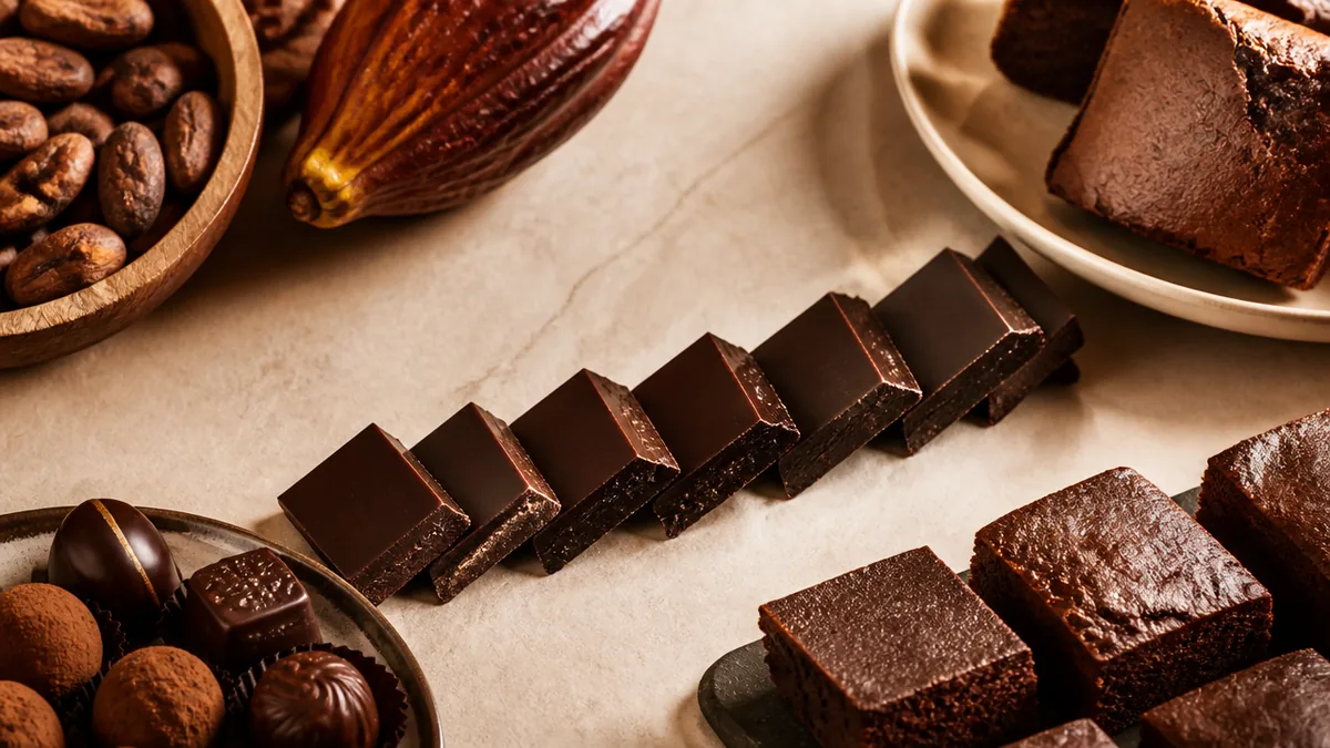ダークチョコとビターチョコの違いは名前だけ?カカオ含有率と味の特徴を徹底解説のアイキャッチ画像