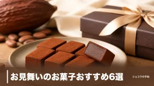 お見舞いのお菓子おすすめ6選｜常温1年もつ日持ち重視の選び方とマナーのアイキャッチ画像