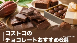 コストコのチョコレートおすすめ6選｜100g135円から選べる大容量の単価と味を比較のアイキャッチ画像