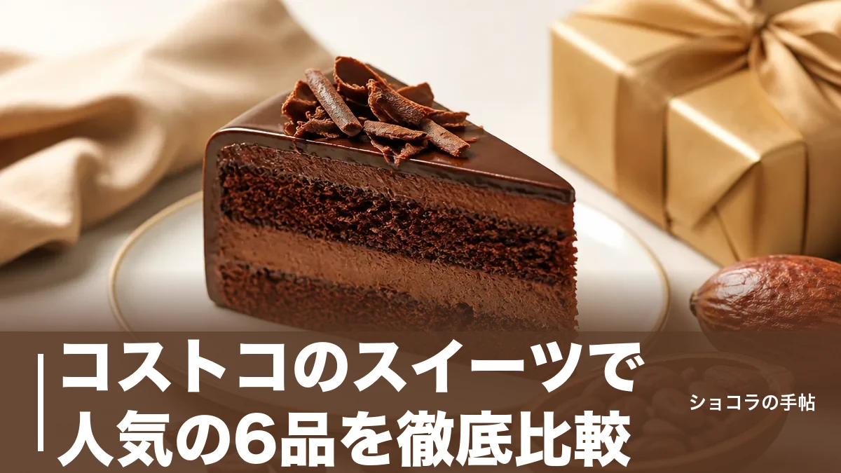 コストコのスイーツで人気の6品を徹底比較｜1,248円から選べる価格とカロリーの実データのアイキャッチ画像