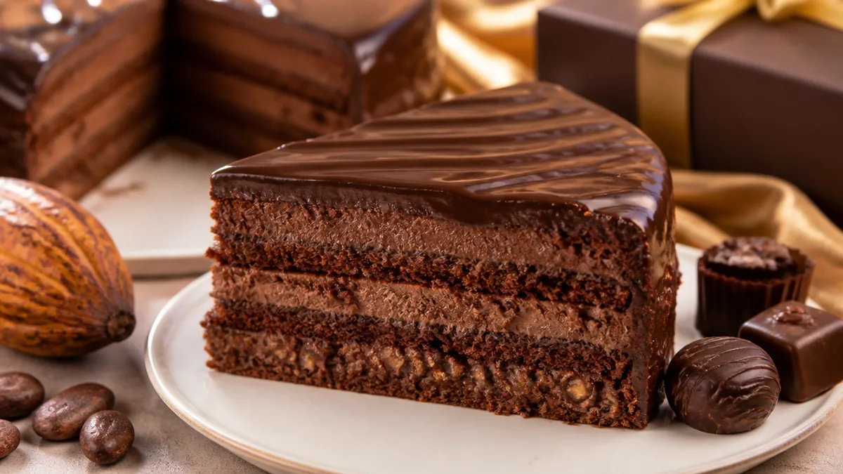 チョコ好きが行き着く多層ケーキ｜ベルギーチョコレートケーキの解説画像